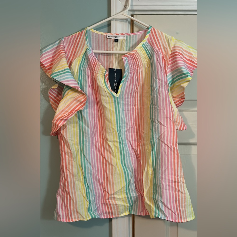 Colorful Striped Women's Top